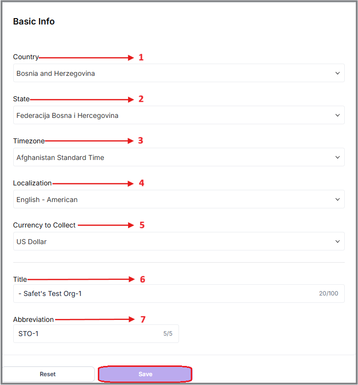 Affiliates Edit Basic Info