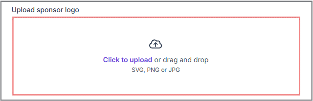 Upload Sponsor Logo