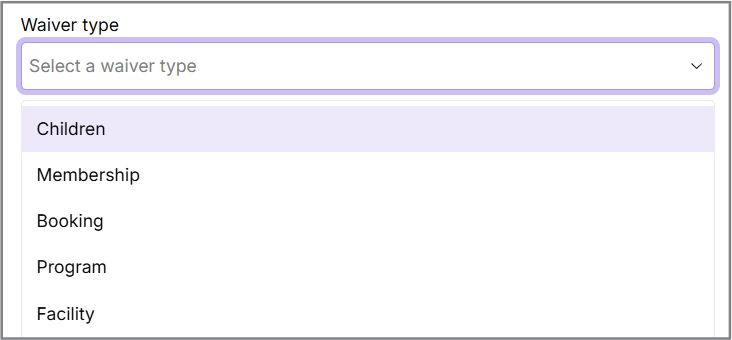 Waiver Types