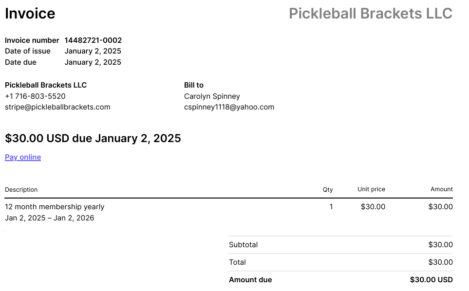 transaction invoice downloaded