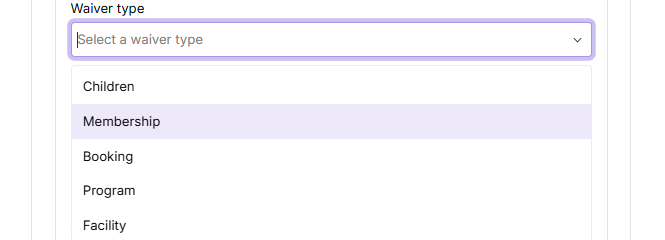 Waiver Types